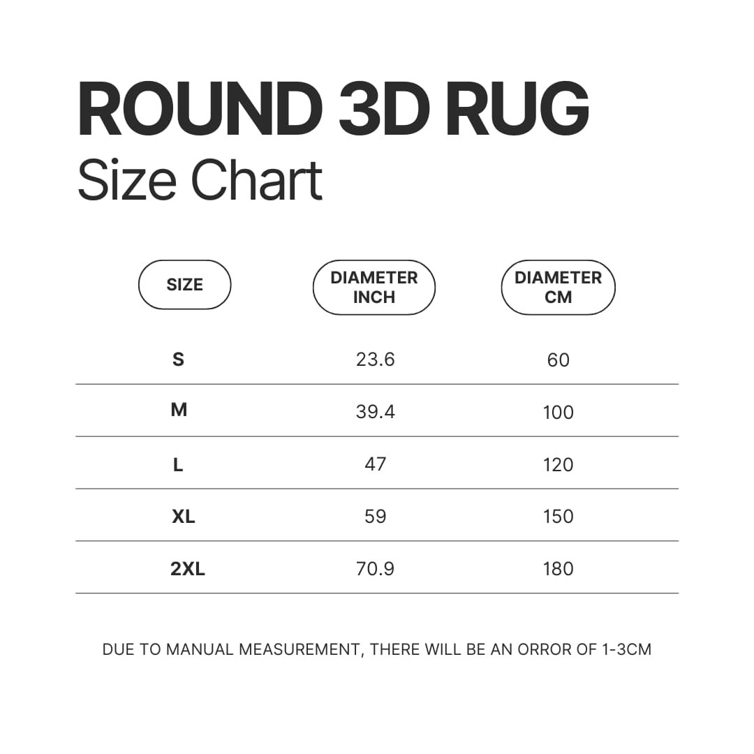 Roung Rug Size Chart 1 - Studio Ghibli AU Store