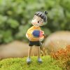 2 Pcs set Kawaii Ponyo on The Cliff Resin Figures Toy Gardening Boy Fish Ornament Action 3 - Studio Ghibli AU Store