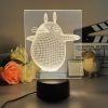 3D Led Lamp Spirited Away No Face Man Totoro Action Figure Nightlight Cute Room Decor Light - Studio Ghibli AU Store