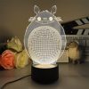 3D Led Lamp Spirited Away No Face Man Totoro Action Figure Nightlight Cute Room Decor Light 11 - Studio Ghibli AU Store