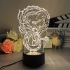 3D Led Lamp Spirited Away No Face Man Totoro Action Figure Nightlight Cute Room Decor Light 13 - Studio Ghibli AU Store