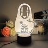 3D Led Lamp Spirited Away No Face Man Totoro Action Figure Nightlight Cute Room Decor Light 2 - Studio Ghibli AU Store