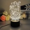 3D Led Lamp Spirited Away No Face Man Totoro Action Figure Nightlight Cute Room Decor Light 5 - Studio Ghibli AU Store