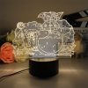 3D Led Lamp Spirited Away No Face Man Totoro Action Figure Nightlight Cute Room Decor Light 6 - Studio Ghibli AU Store