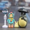 4pcs lot 3 5cm Anime My Neighbor Totoro Action Figure Toy Hayao Miyazaki Mini Garden PVC 1 - Studio Ghibli AU Store