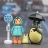 4pcs lot 3 5cm Anime My Neighbor Totoro Action Figure Toy Hayao Miyazaki Mini Garden PVC - Studio Ghibli AU Store