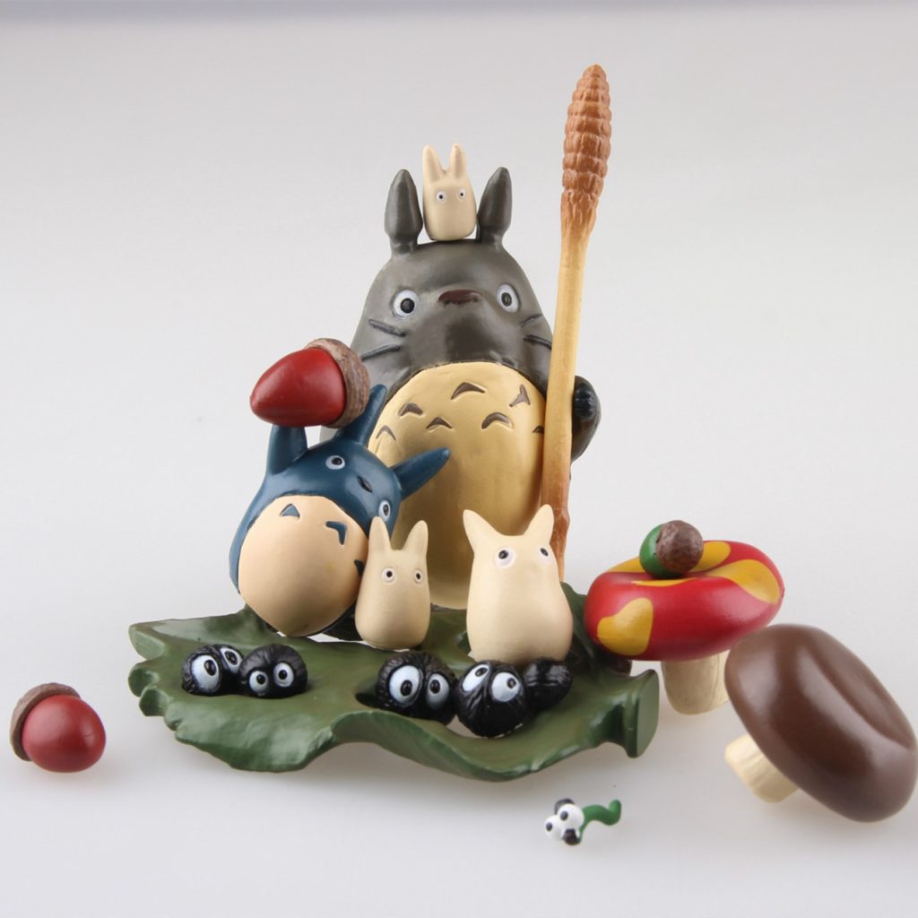 Anime Miyazaki Hayao My Neighbor Totoro with Umbrella Fried charcoal Figure Birthday gift Collectible Model ToyGarden 2 - Studio Ghibli AU Store