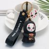 Anime Spirited Away Kawaii Keychain Cartoon Faceless Man Pendant Key Rings Lanyard Women Bag Toys Doll 1 - Studio Ghibli AU Store