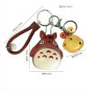 Charm Plush Totoro Keychain Totoro Bell Lovely Anime Cat Doll Bag Purse Soft Pendant Key Ring 2 - Studio Ghibli AU Store