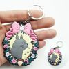 Cute Cartoon Totoro Keychain PVC Silicone Anime Key Chain Double Side Cartoon Key Ring Kid Trinket 4 - Studio Ghibli AU Store