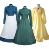 Howl s Moving Castle Anime Surrounding Clothes Maid Outfit Yellow Green Dress Sophie Halloween Cosplay Anime 1 - Studio Ghibli AU Store