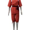 Japenese Anime Spirited Away Cosplay Suits Takino Chihiro Show Cosplay Costume Spirited Away Chihiro Ogino Pink 1 - Studio Ghibli AU Store