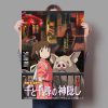 Miyazaki Hayao Anime Poster Spirited Away Canvas Painting Cartoon Home Bar Cafe Decor Gift Wall Art 2 - Studio Ghibli AU Store