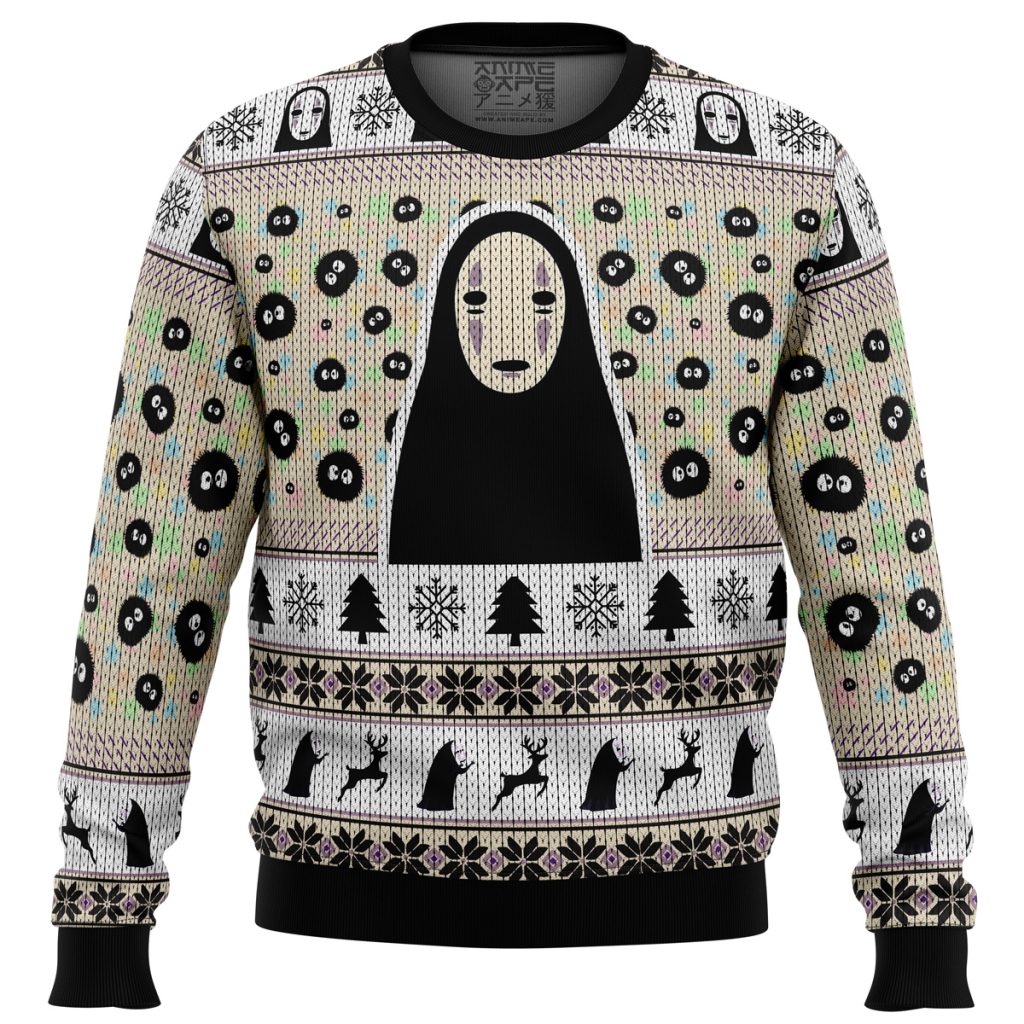 No Face and Soot Sprites Spirited Away men sweatshirt FRONT mockup - Studio Ghibli AU Store