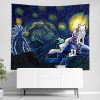 Princess Mononoke Starry Night Studio Ghibli Wall Tapestry Horizontal Main 1 - Studio Ghibli AU Store