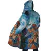 Raging Princess Mononoke SG AOP Hooded Cloak Coat SIDE Mockup - Studio Ghibli AU Store