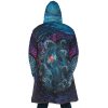 Sea Creatures Ponyo SG AOP Hooded Cloak Coat BACK Mockup - Studio Ghibli AU Store