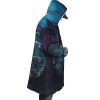 Sea Creatures Ponyo SG AOP Hooded Cloak Coat RIGHT Mockup - Studio Ghibli AU Store