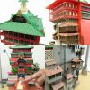 Spirited Away Aburaya Bathhouse 3D Paper Model Assembly Papercraft Puzzle Educational Kids Toy Anime Totoro Birthday 5 - Studio Ghibli AU Store