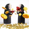 Spirited Away Faceless Man Piggy Bank Kaonashi Swallow Money Toy Automatic Eat Coin Bank Hayao Miyazaki - Studio Ghibli AU Store