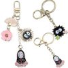 Spirited Away No Face Man Keychain Cartoon Fairydust Keyrings Car Bags Keyholder Alloy Pendants Key Chain - Studio Ghibli AU Store