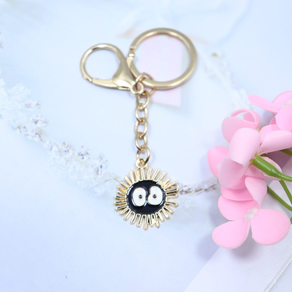 Spirited Away No Face Man Keychain Cartoon Fairydust Keyrings Car Bags Keyholder Alloy Pendants Key Chain 4 scaled 1 - Studio Ghibli AU Store