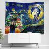 Spirited Away Starry Night Studio Ghibli Wall Tapestry Horizontal Main 1 - Studio Ghibli AU Store