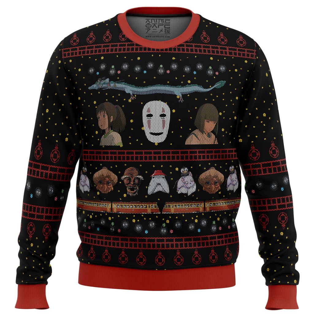 Studio Ghibli No Face Spirited Away men sweatshirt FRONT mockup - Studio Ghibli AU Store