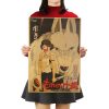 TIE LER Hayao Miyazaki Anime Movie Poster Cartoon Does Retro Nostalgia Kraft Paper Poster Cafe Bar 11 1 - Studio Ghibli AU Store