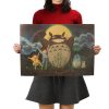 TIE LER Hayao Miyazaki Anime Movie Poster Cartoon Does Retro Nostalgia Kraft Paper Poster Cafe Bar 4 1 - Studio Ghibli AU Store