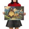 TIE LER Hayao Miyazaki Anime Movie Poster Cartoon Does Retro Nostalgia Kraft Paper Poster Cafe Bar 5 1 - Studio Ghibli AU Store