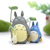 Totoro Japanese Anime 3 5 5cm Mini Tonari no Totoro with Lotus leaf Mini Cartoon Figures 2 - Studio Ghibli AU Store