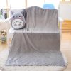 Totoro Plush Pillow Multifunction 3 in 1 Throw Pillow Totoro Hand Warm Pillow Cushion Baby Kids 2 - Studio Ghibli AU Store