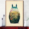 Totoro Studio Ghibli Anime on The Wall Art Posters and Prints Canvas Painting Wall Art Pictures 9 - Studio Ghibli AU Store