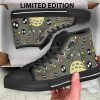 Totoro and Soot Shoes high top canvas shoes - Studio Ghibli AU Store