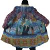 Trippy Castle in the Sky SG AOP Hooded Cloak Coat NO HOOD Mockup - Studio Ghibli AU Store