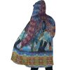 Trippy Castle in the Sky SG AOP Hooded Cloak Coat SIDE Mockup - Studio Ghibli AU Store