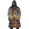 Trippy Grave of the Fireflies SG AOP Hooded Cloak Coat BACK Mockup - Studio Ghibli AU Store