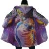 Trippy Howls Moving Castle SG AOP Hooded Cloak Coat NO HOOD Mockup - Studio Ghibli AU Store