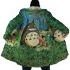 Trippy My Neighbor Totoro SG AOP Hooded Cloak Coat NO HOOD Mockup - Studio Ghibli AU Store