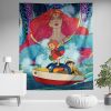 Trippy Ponyo SG Vertical Wall Tapestry Main Mockup 1 - Studio Ghibli AU Store