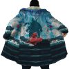 Trippy Porco Rosso SG AOP Hooded Cloak Coat NO HOOD Mockup - Studio Ghibli AU Store