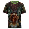 Trippy Princess Mononoke Studio Ghibli T Shirt 3D FRONT Mockup - Studio Ghibli AU Store