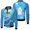 chihiro ogino cuddle nigihayami kohaku nushi haku for spirited away studio ghibli fan 1 fleece bomber jacketfyhbd - Studio Ghibli AU Store