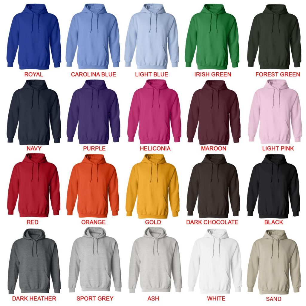 hoodie color chart - Studio Ghibli AU Store