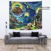 starry night castle in the sky wall tapestry 336 - Studio Ghibli AU Store