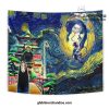 starry night spirited away wall tapestry 315 - Studio Ghibli AU Store