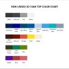 tank top color chart - Studio Ghibli AU Store